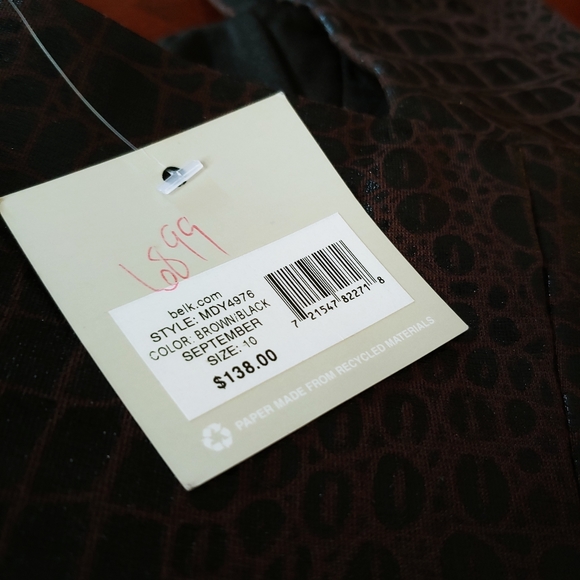 Madison Faux Crocodile Cocktail Dress Size 10 - Picture 10 of 10